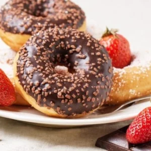 Donuts chocolate rellena 4u.